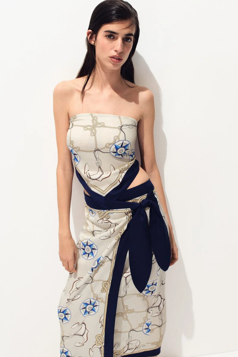 H&M Lyocell wrap skirt