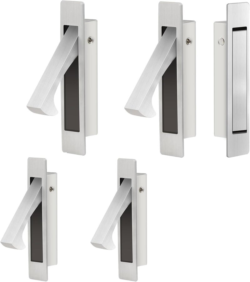 Dontay Pocket Pull Handle, Edge Pull, Professional Stainless Steel 304, Flush Mount for Sliding Door (Satin Nickel, 5) - Image 1