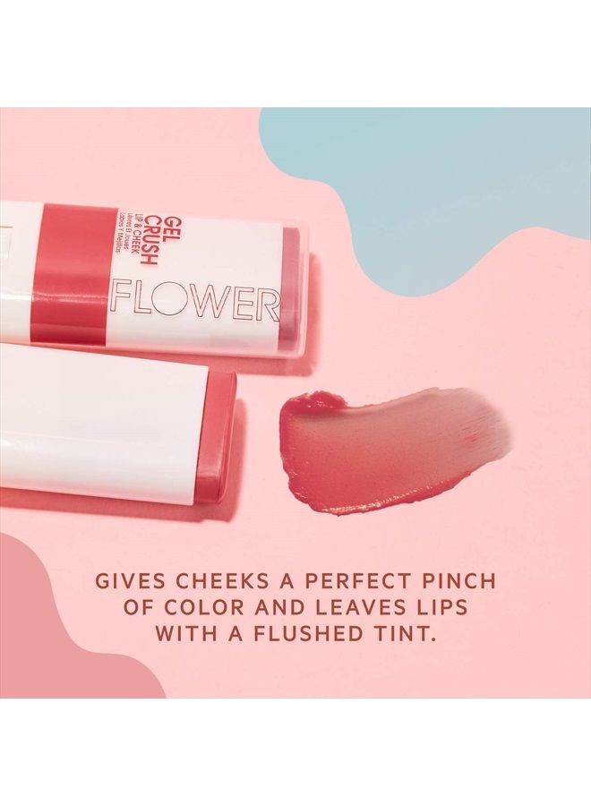 Flower Beauty Lip & Cheek Gel Crush | Cream Blush and Lips Tint in One Portable Multistick | Hydrating Burst of Color | (Blackberry) - Image 2