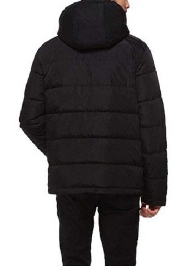 general Long-sleeved zip-up puffer winter jacket with removable hood - Image 4