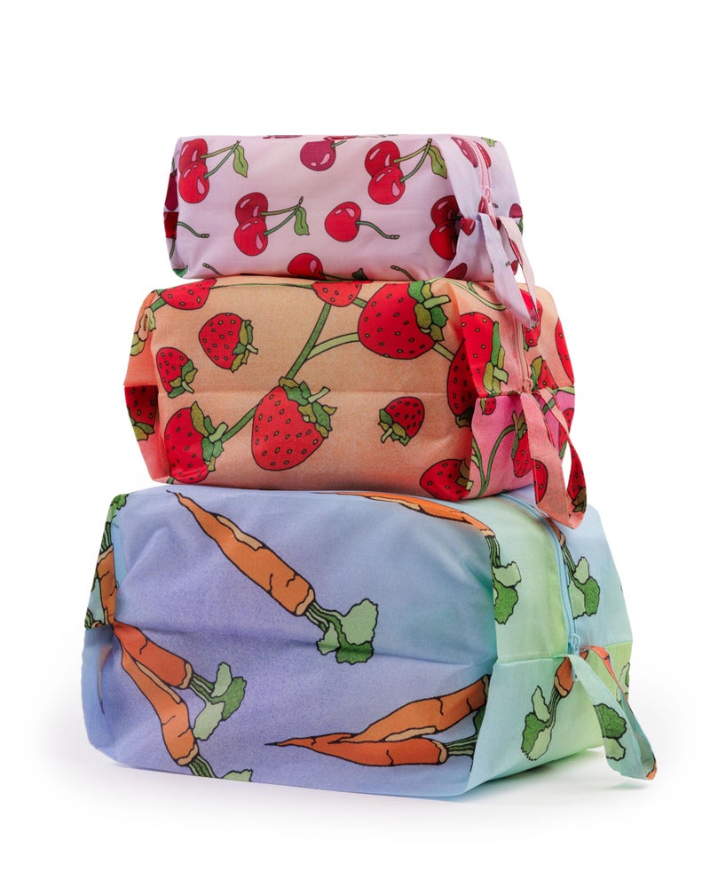 BAGGU 3D Zip Set - Carrots & Berries - Image 1