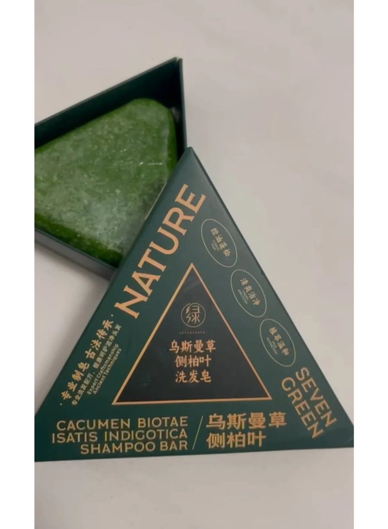 سيفن جرين صابون لانبات الشعر من Nature Seven  الاوريجينال لتكثيف الشعر وإزالة القشرة – 120 جم تركيبة طبيعية غنية بأكثر من 12 نوع من الأعشاب والمستخلصات النباتية المختارة بعن.. - Image 2