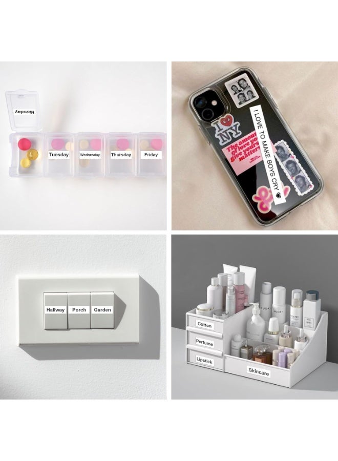 SUPVAN E10 Bluetooth Label Maker Machine with 3 Continuous Waterproof Label, Portable Inkless Label Printer, App with 35 Fonts and 1000+ Icons, Sticker Printer for Home Office School, Green - Image 2