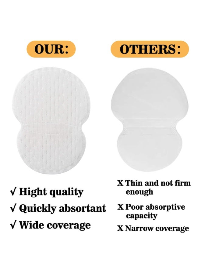 Underarm Sweat Pads - 100 Pack (50 Pairs) Armpit Pads for Women and Men, Disposable Sweat Protection Underarm Fight Hyperhidrosis Non Visible, Comfortable Unflavored - Image 3