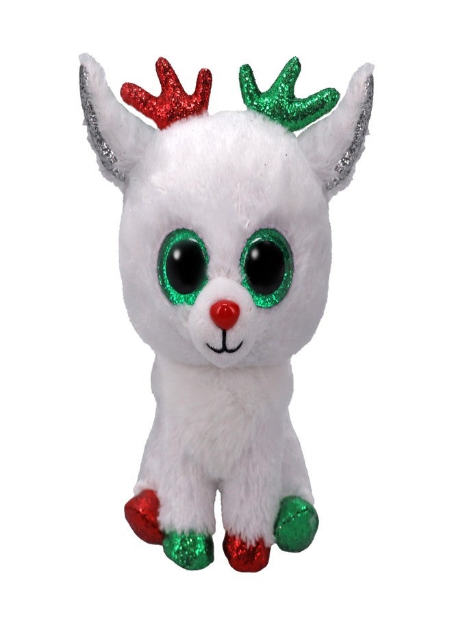 TY Beanie Boos T37383 Snowdrop The Big Eyes Christmas Reindeer with Big Eyes Glitter Plush Toy with Big Glitter Eyes - 15cm - Image 2