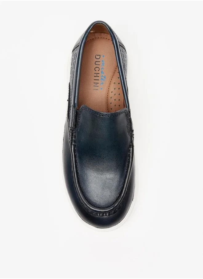 دوتشيني Boys Solid Slip-On Loafers
