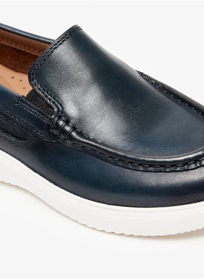 دوتشيني Boys Solid Slip-On Loafers