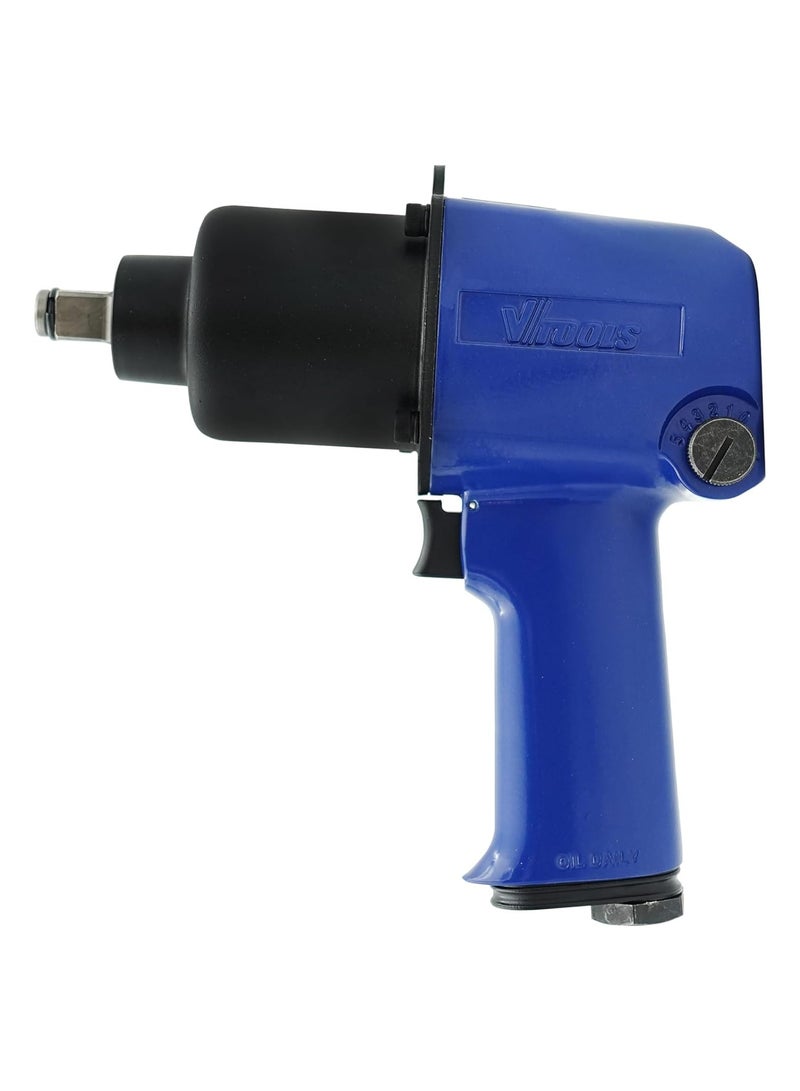 VTOOLS Air Impact Wrench 1/2 Inch Max Torque 850Nm Up to 7000RPM Twin Hammer Lightweight Heavy Duty Impact Gun for Auto Repair Changing Tires and Automobile - Image 1