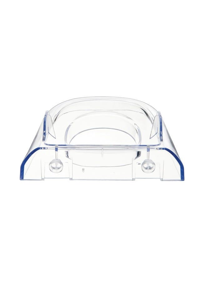 Deflecto . Lit Loc. Base/Wall Support, 10cm W x 9.2cm D x 3.5cm H, Clear - Image 2