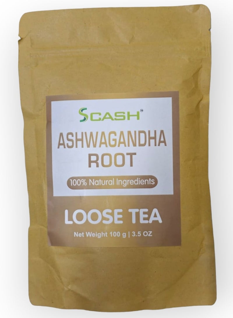 Scash Ashwagandha Root Loose Tea 3.5 Ounce / 100g