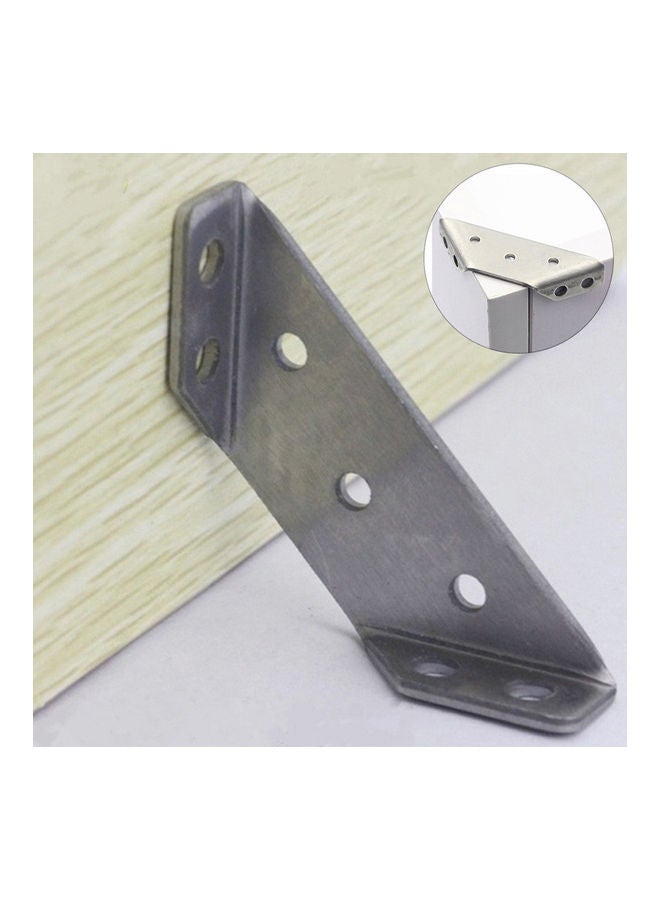 NIBEMINENT Stainless Steel L-shaped 90 Degree Angle Code Corner Bracket Furniture Hardware black 20*10*20cm - Image 1