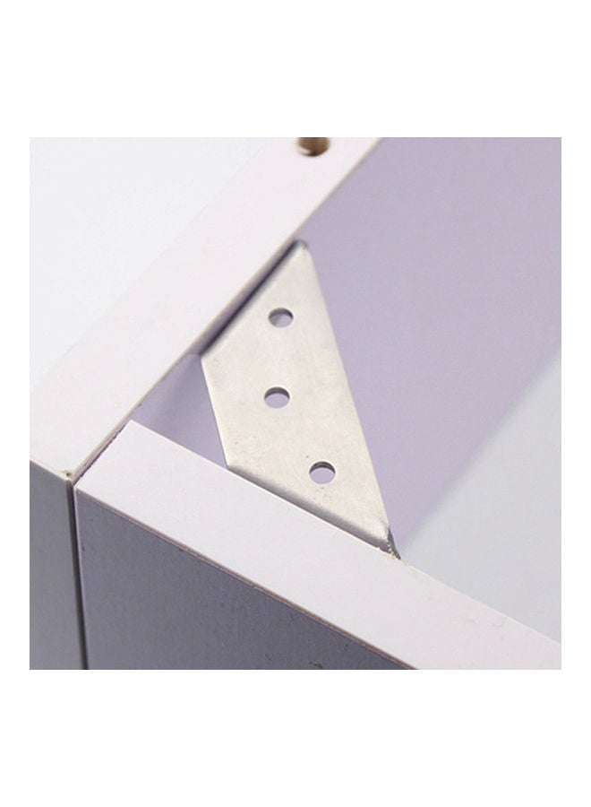 NIBEMINENT Stainless Steel L-shaped 90 Degree Angle Code Corner Bracket Furniture Hardware black 20*10*20cm - Image 2
