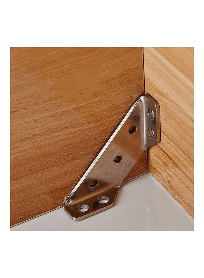 NIBEMINENT Stainless Steel L-shaped 90 Degree Angle Code Corner Bracket Furniture Hardware black 20*10*20cm - Image 5