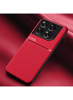 Case Compatible With Infinix Gt 20 Pro 5G Leather Texture Magnetic Slim Matte Case Shockproof Bumper Non Slip Cover For Infinix Gt 20 Pro Red