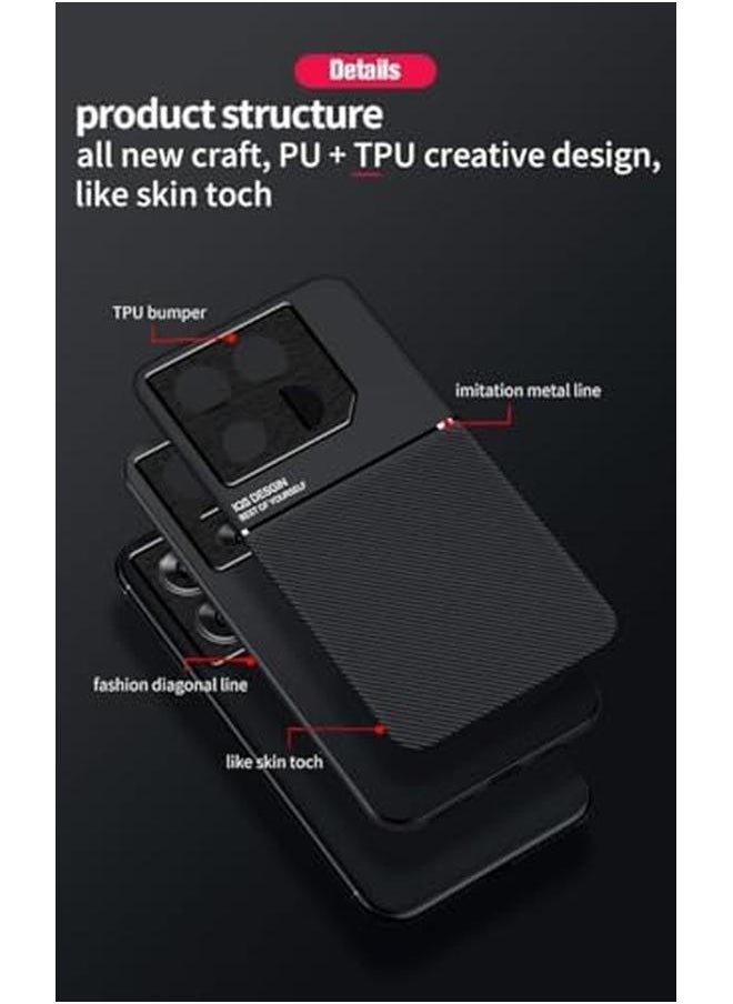 erorex - Case Compatible With Infinix Gt 20 Pro 5G Leather Texture Magnetic Slim Matte Case Shockproof Bumper Non Slip Cover For Infinix Gt 20 Pro Red - Image 1