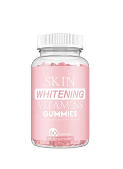 Whitening Vitamins Gummies 60 Capsules, Removes Acne Marksand Dark Spots, Whitening and Moisturises Complexion, Skin Whitening Gummies