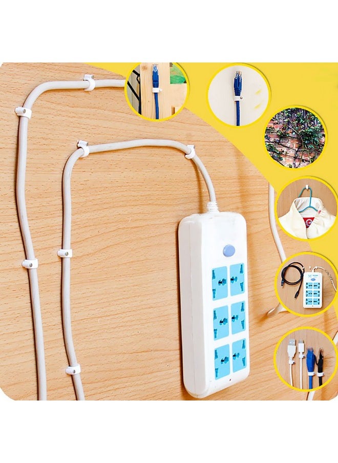 Darller Darller 200 Pack Nail in Cable Clips Ethernet Cable Nails Tacks Clips 7mm for Cat6 Cable - White  - Image 2