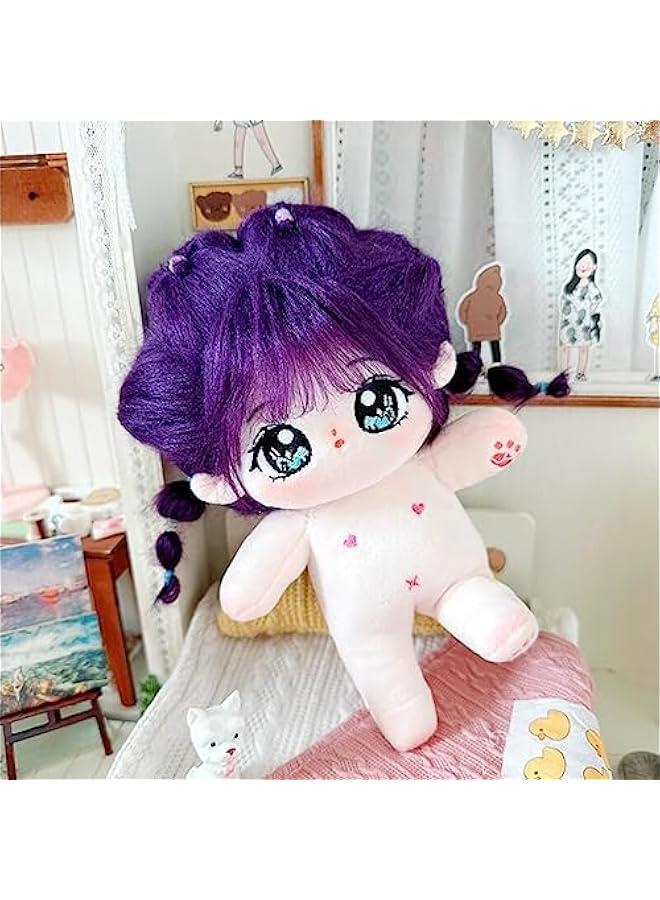 20cm Plush Doll, Cute Cotton Doll with Jointed Skeleton, Anime Soft Stuffed Dress Up Doll, Collectible Gift (zishu, Boneless)  - Image 2