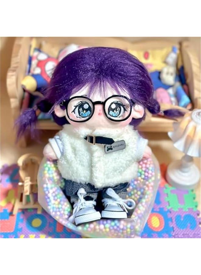 20cm Plush Doll, Cute Cotton Doll with Jointed Skeleton, Anime Soft Stuffed Dress Up Doll, Collectible Gift (zishu, Boneless)  - Image 5