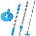 Rtteri Spin Mop Replacement Handle 360 Degree Spin Mop Pole Handle Replacement Rotating Telescopic Mop Handle Blue - Image 2