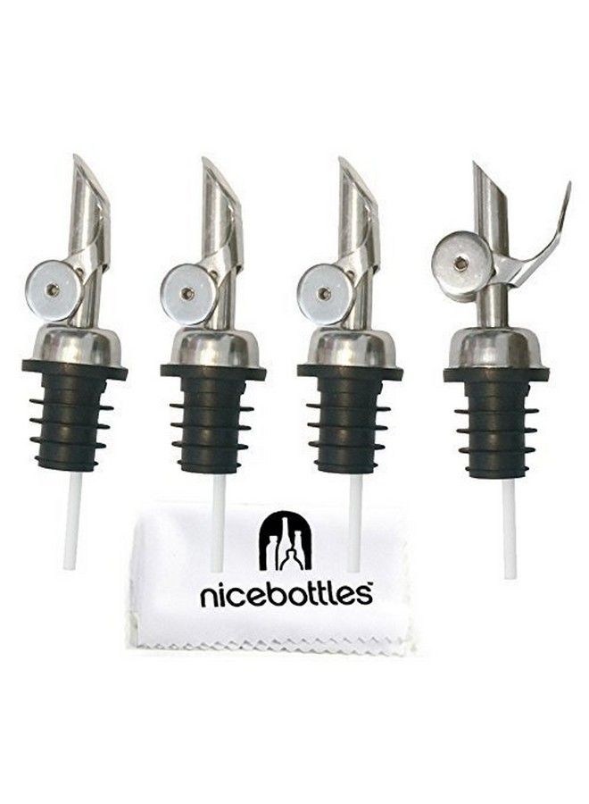 Perfect Pour Weighted Stainless Steel Pourer Pack Of 4