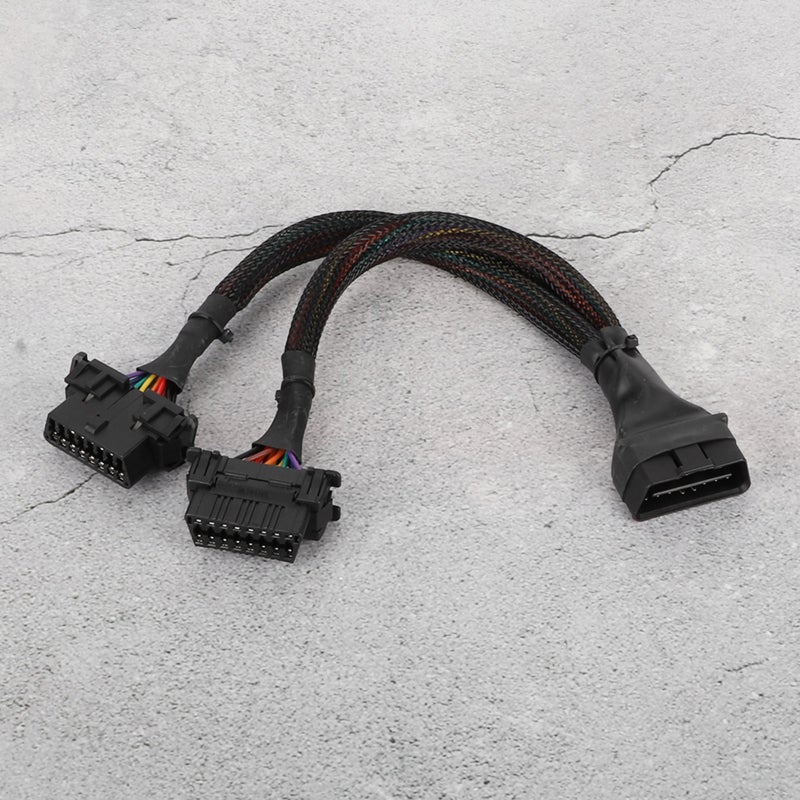 OBD Adapter Splitter Y Cable: ABS Material, Wear Resistant - Perfect Fit, High Performance Vehicle Scanner Extension Cord for Sylphy 2009, Vios 2014, X-Trail 2012, Kia Vehicle - Image 4