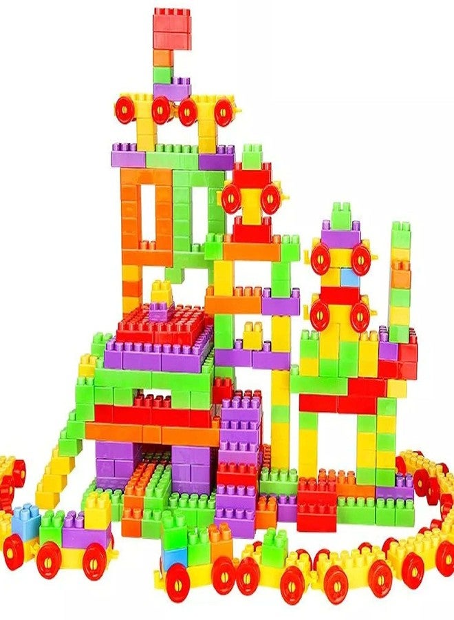 ARIZON ENTERPRISE ARIZON DIY Best Baby Gift Building Blocks, Creative Learning Educational Toy for Kids Puzzle Assembling Shape Building Unbreakable Toy Set (125 Pieces) - Image 4