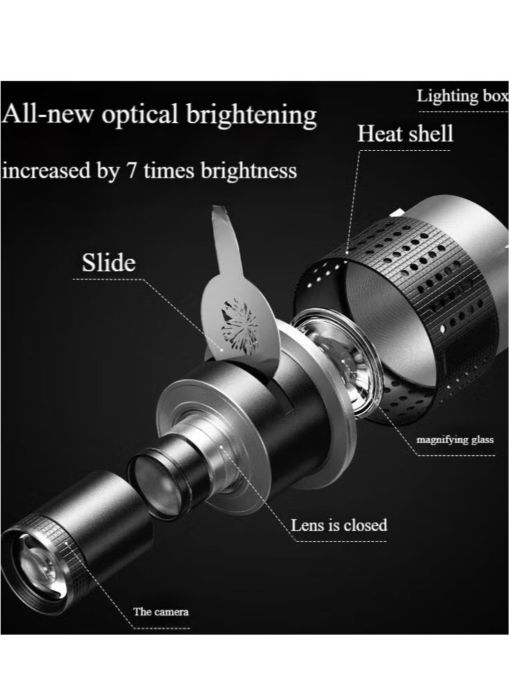Generic Flash Snoot Conical Lens, Video Artist Modelling Shape Photo Studio Light Kit, with Optical Spotlight Lens 35 Gobos  - Image 4