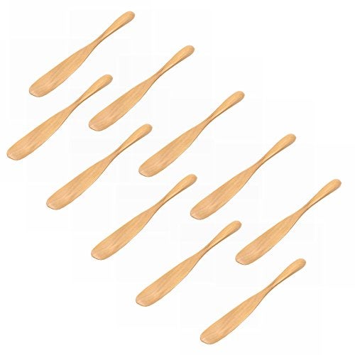 M2cbridge Set of 10 Handmade Butter Jelly Spreader Cheese Knife (Wood) - Image 1