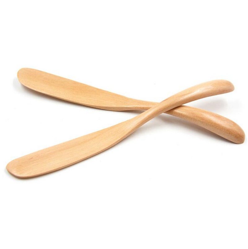 M2cbridge Set of 10 Handmade Butter Jelly Spreader Cheese Knife (Wood) - Image 5