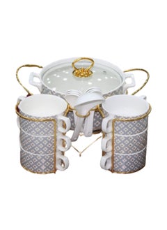 Ramadan Soup Set 16pcs With Metal Stand and Warmer