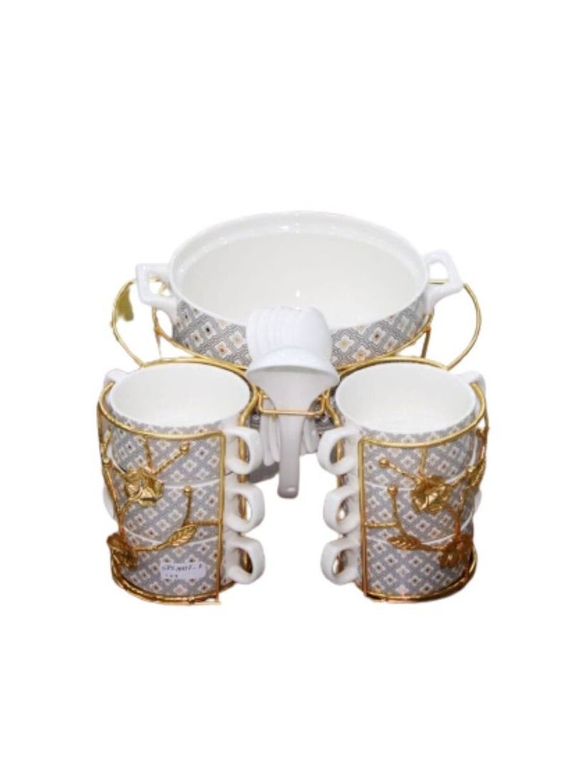 Maximan - Ramadan Soup Set 16pcs With Metal Stand and Warmer - Image 1