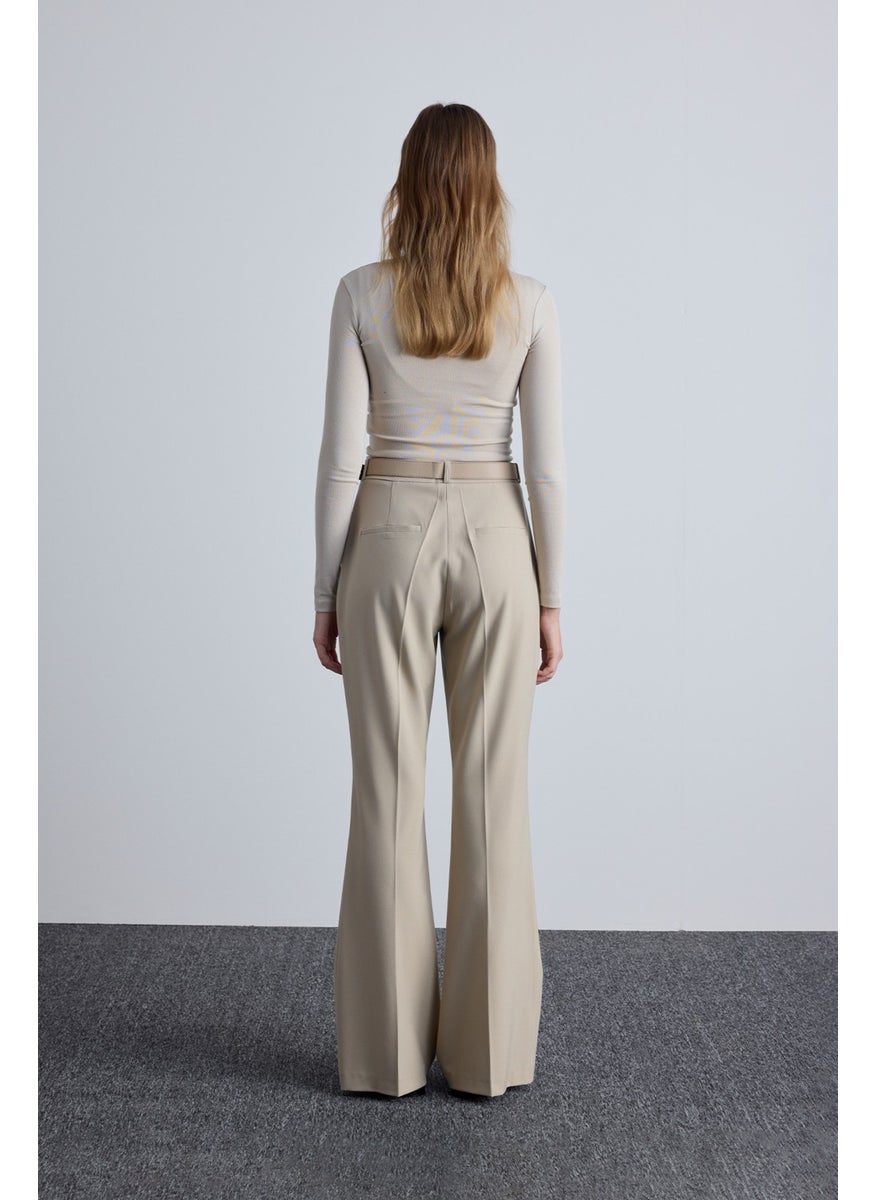 Flare Leg Classic Trousers Beige - pzsku/ZEFB5AEA728867B4E769AZ/45/_/1741264697/219ad34c-23b4-4d97-85af-141804c03574