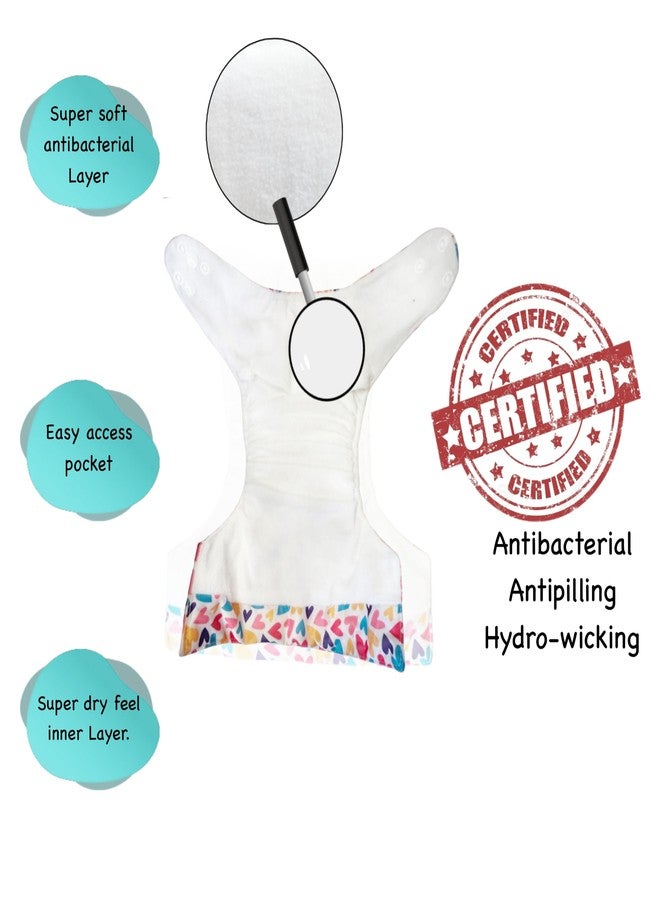 حفاضات دمبلدو إيليت القماشية مع ماصة سحرية (عبوة من 4) | ملائمة تمامًا | قابلة لإعادة الاستخدام والغسل | سريعة الجفاف | مثالية لفصل الصيف الهندي | من 3 أشهر إلى 3 سنوات | للجنسين - Image 3