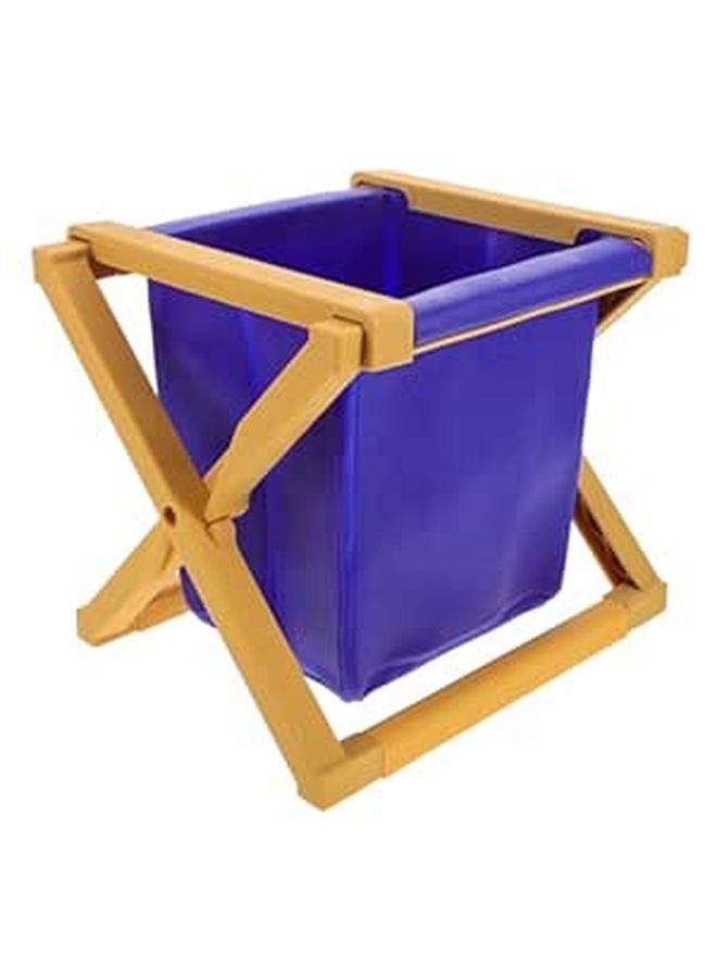 Foldable Travel Toilet Seat Portable Potty for Adults Kids Camping Indoor Outdoor Blue - Image 1