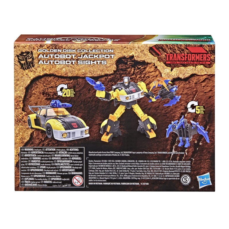 Transformers Generations War for Cybertron Golden Disk Collection Chapter 2, Autobot Jackpot with Sights, Ages 8 and Up, 5.5-inch (Amazon Exclusive) - Image 4