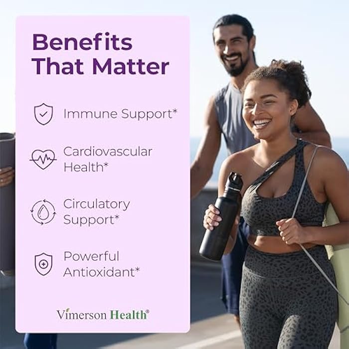 Vimerson Health Olive Leaf Extract Capsules – 750 mg Standardized to 150 mg Oleuropein – Polyphenol Antioxidants for Cardiovascular Health and Immune Support Supplement – Vegan Herbal Supplements – 60 Capsules - Image 2