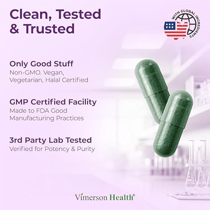 Vimerson Health Olive Leaf Extract Capsules – 750 mg Standardized to 150 mg Oleuropein – Polyphenol Antioxidants for Cardiovascular Health and Immune Support Supplement – Vegan Herbal Supplements – 60 Capsules - Image 4