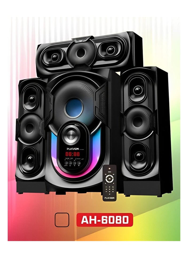 Platinum Subwoofer For Computer with Bluetooth Connection - AUX Cable - Memory Card port - USB port And Remote Control Model AH-6080  - Image 2