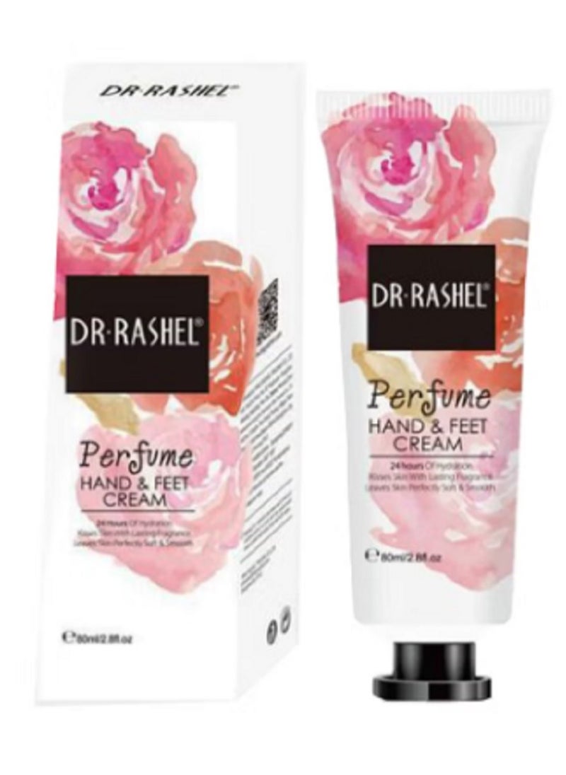 RASHELL Perfume Hand And Feet Cream white 80ml 
