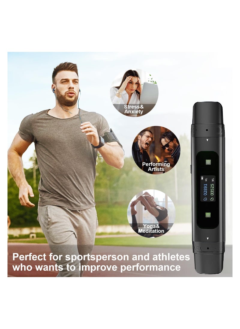 SYOSI - Breathing Exercise Device, Breathing Lung Recovery Exerciser, Respiratory Muscle Training Better Breathe, Guided Smart Breathing Exercise Assistant for Athletes and Sports Enthusiasts, Improve Sleep - Image 1
