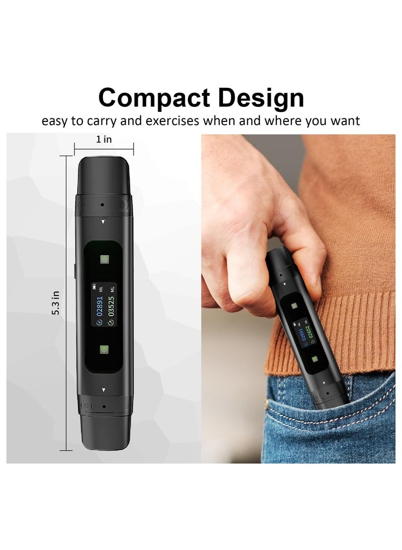 SYOSI - Breathing Exercise Device, Breathing Lung Recovery Exerciser, Respiratory Muscle Training Better Breathe, Guided Smart Breathing Exercise Assistant for Athletes and Sports Enthusiasts, Improve Sleep - Image 1