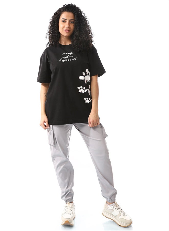 Cloud Grey Multi-Closure Cargo Regular Pants_Grey