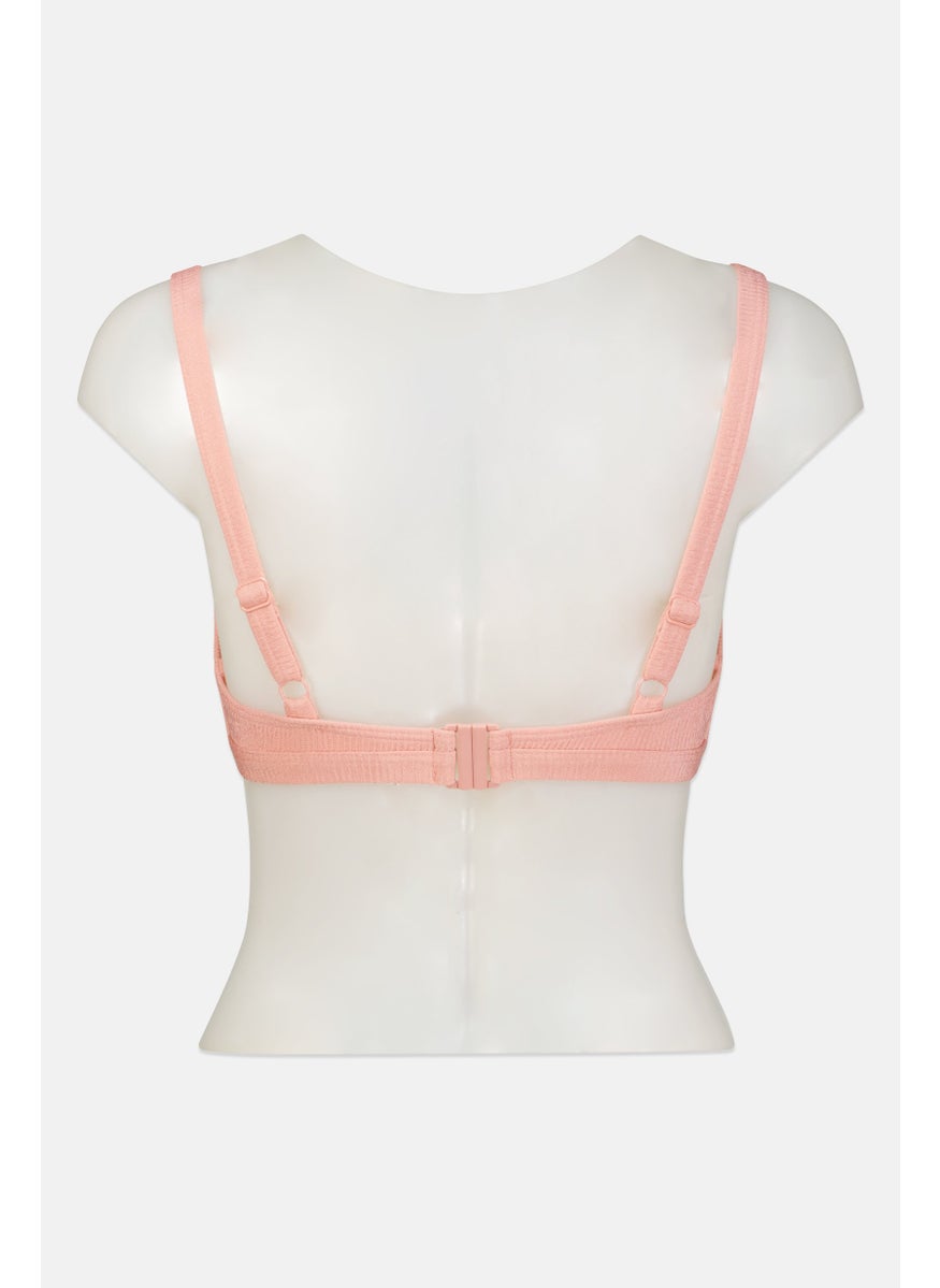 Peek & Beau - Women Non Padded Bra, Pink - Image 1
