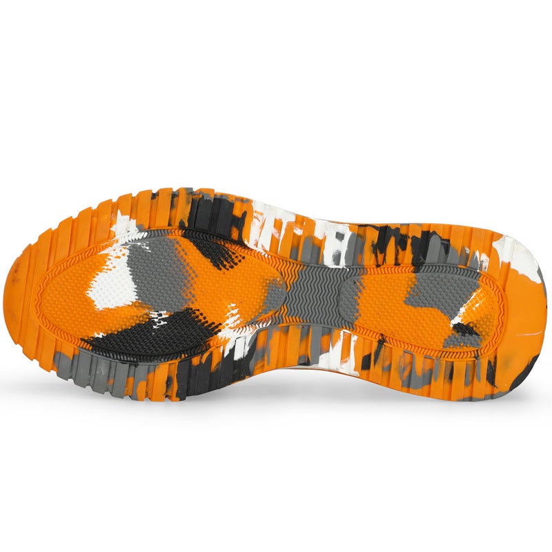 ORISTACO Work Safety Crew Boots Lightweight Breathable Industry Construction Steel Toe Sneakers, 0296 Orange 44 - Image 5
