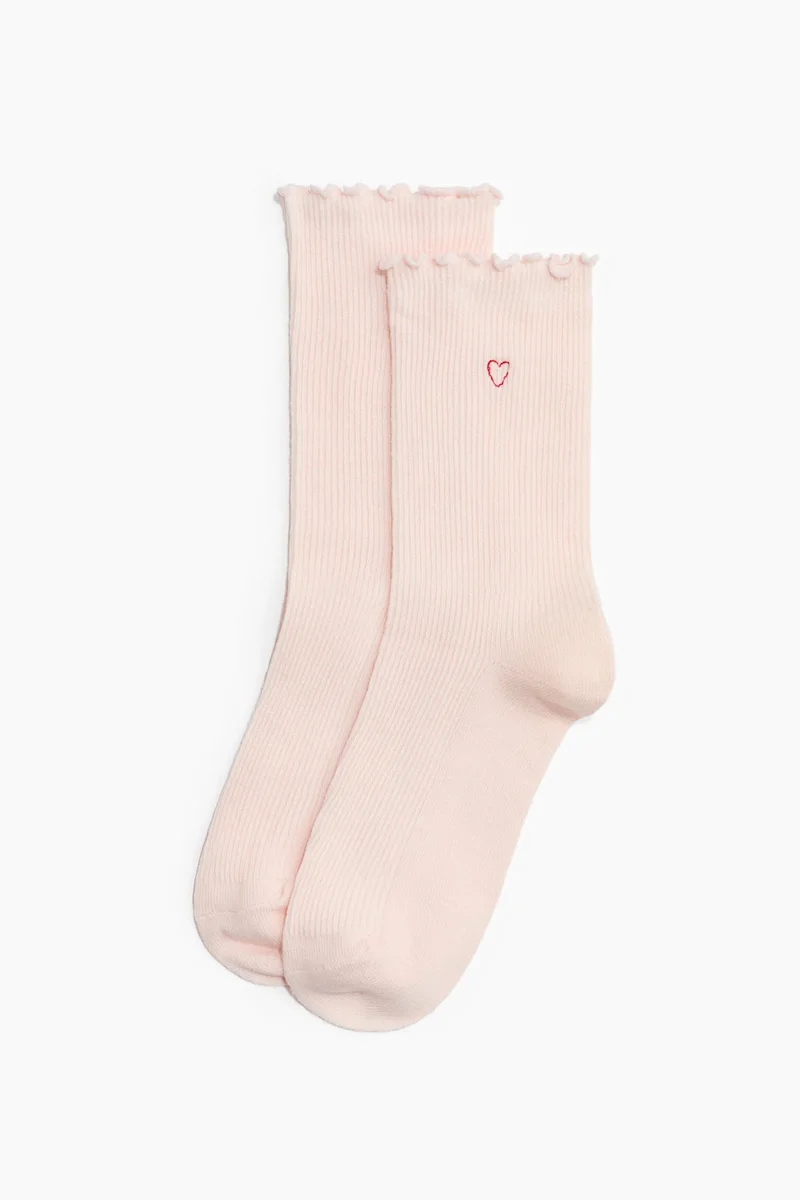 H&M 3-pack overlock-detail socks