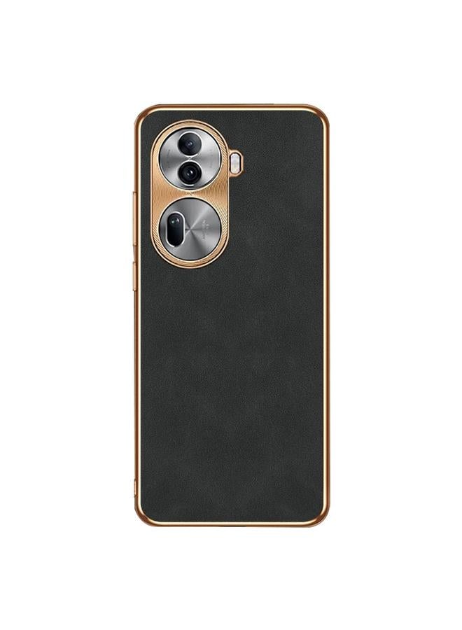 اس-توب جراب هاتف OPPO Reno11 Global مصنوع من جلد الحمل الكهربائي - Image 1