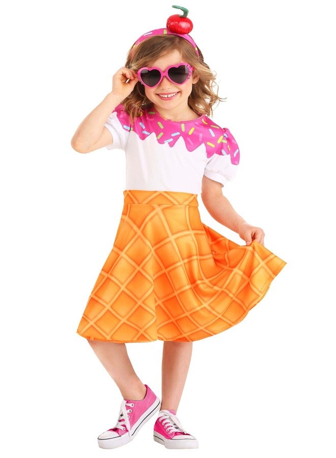 Fun Costumes Ice Cream Cone Costume for Toddler 4T - Image 2
