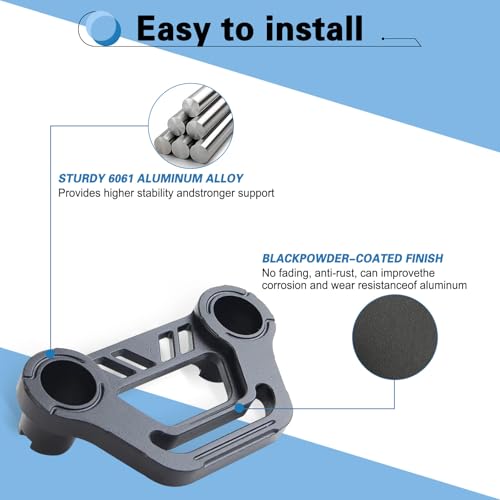 KMFCDAE Cowl Light Mount for Jeep JL A-Pillar Cube Light Pods Mounting Bracket for Jeep JL Wrangler/Gladiator JT 2018 2019 2020 2021 2022 2023 - Pair - Image 4