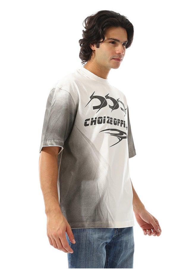 WHITE RABBIT - Gradient Slip OnT-shirt - Image 1